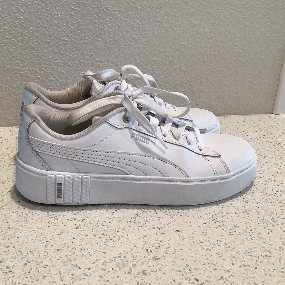 Puma White Sneakers 8.5